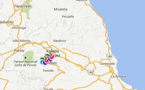 Nota sobre Mapa de Pueblos Mágicos en Veracruz