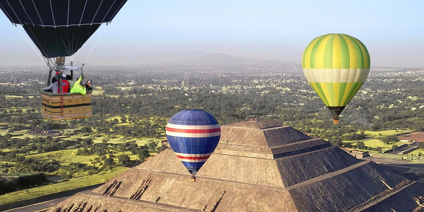 Nota sobre Disfruta de Teotihuacán en un globo aerostático 