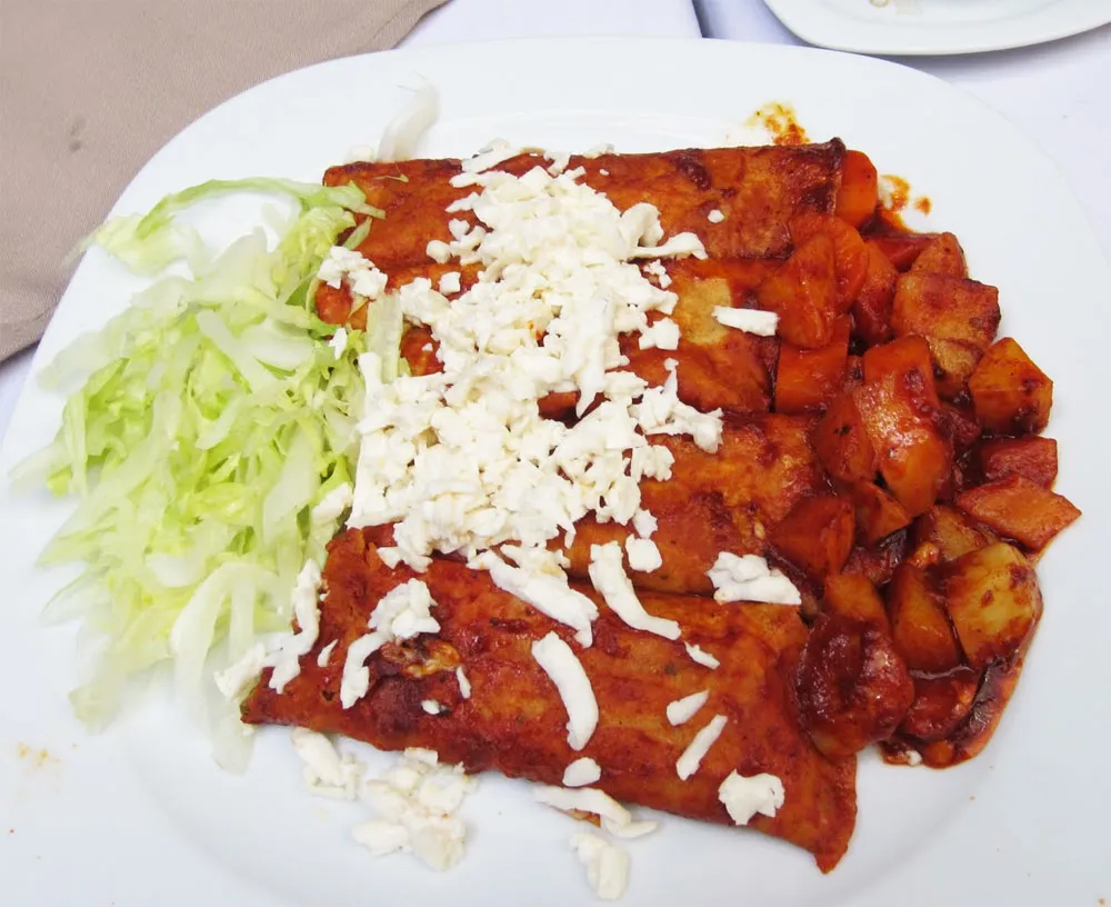 Nota sobre Enchiladas queretanas, gastronomia de Queretaro