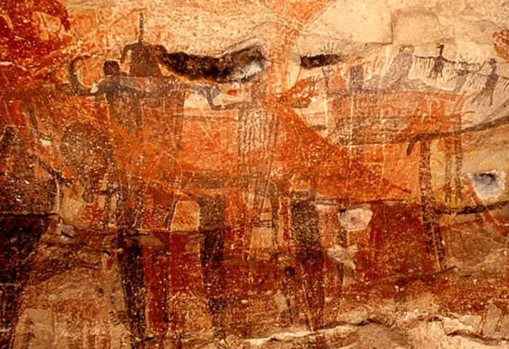 Pinturas rupestres en la Sierra de San Francisco en Baja California Sur Pinturas rupestres en la Sierra de San Francisco en Baja California Sur