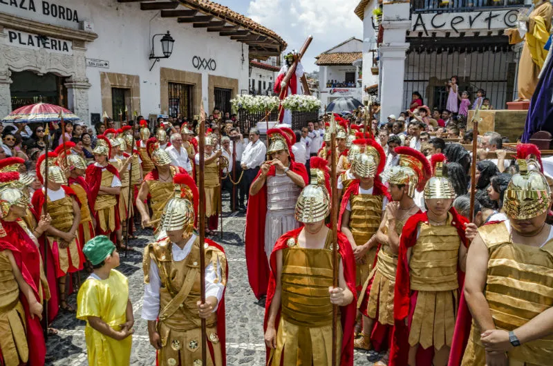 Celebrando la fiesta de San Antonio Abad en Taxco