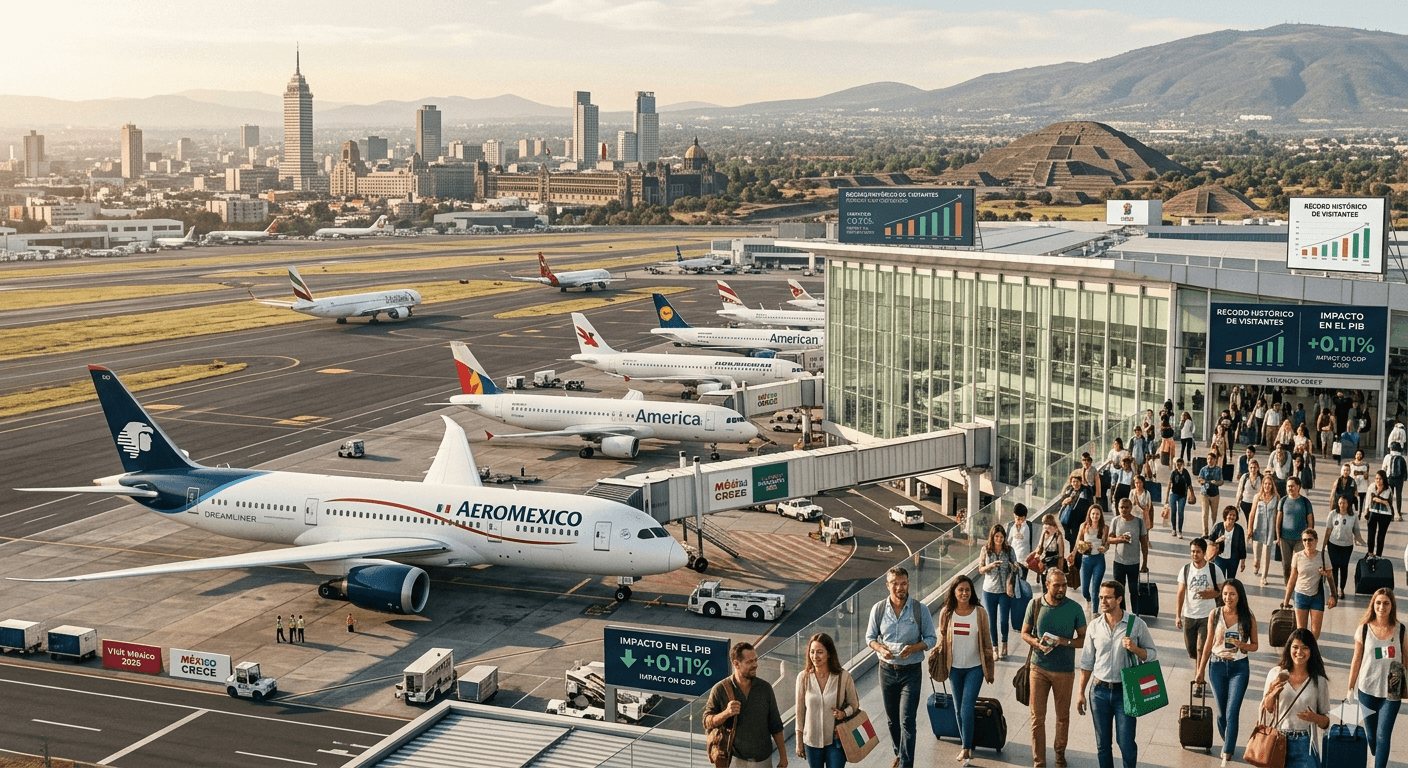 México en el mapa mundial: Récord de visitantes internacionales y su impacto en la economía México en el mapa mundial: Récord de visitantes internacionales y su impacto en la economía