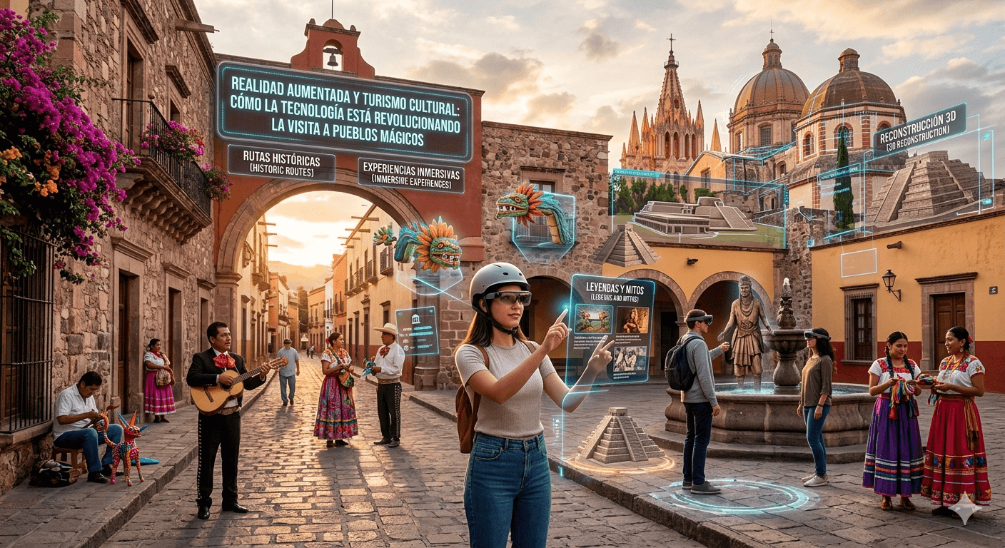 Realidad Aumentada y Turismo Cultural: Cómo la tecnología está revolucionando la visita a Pueblos Mágicos