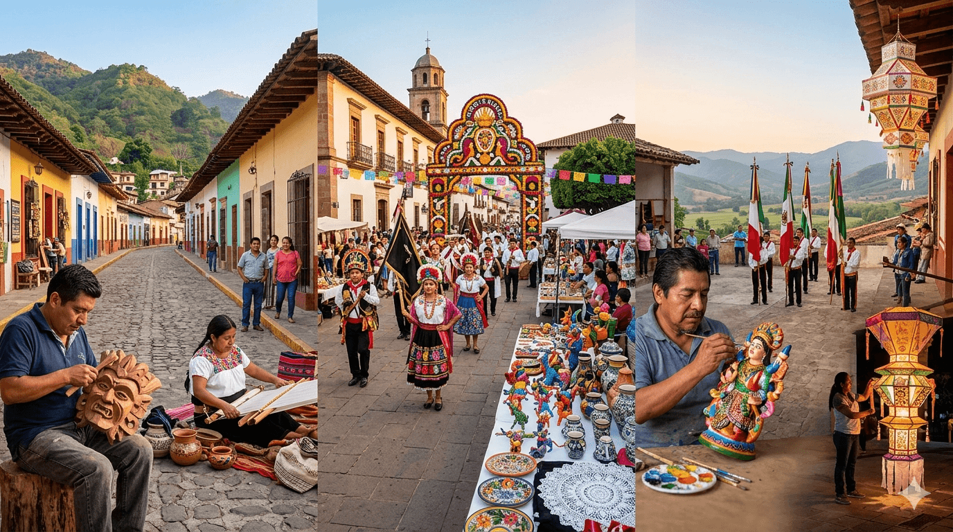 Rutas de Arte y Tradición: La Esencia Artesanal y Festiva de los Pueblos Mágicos de México