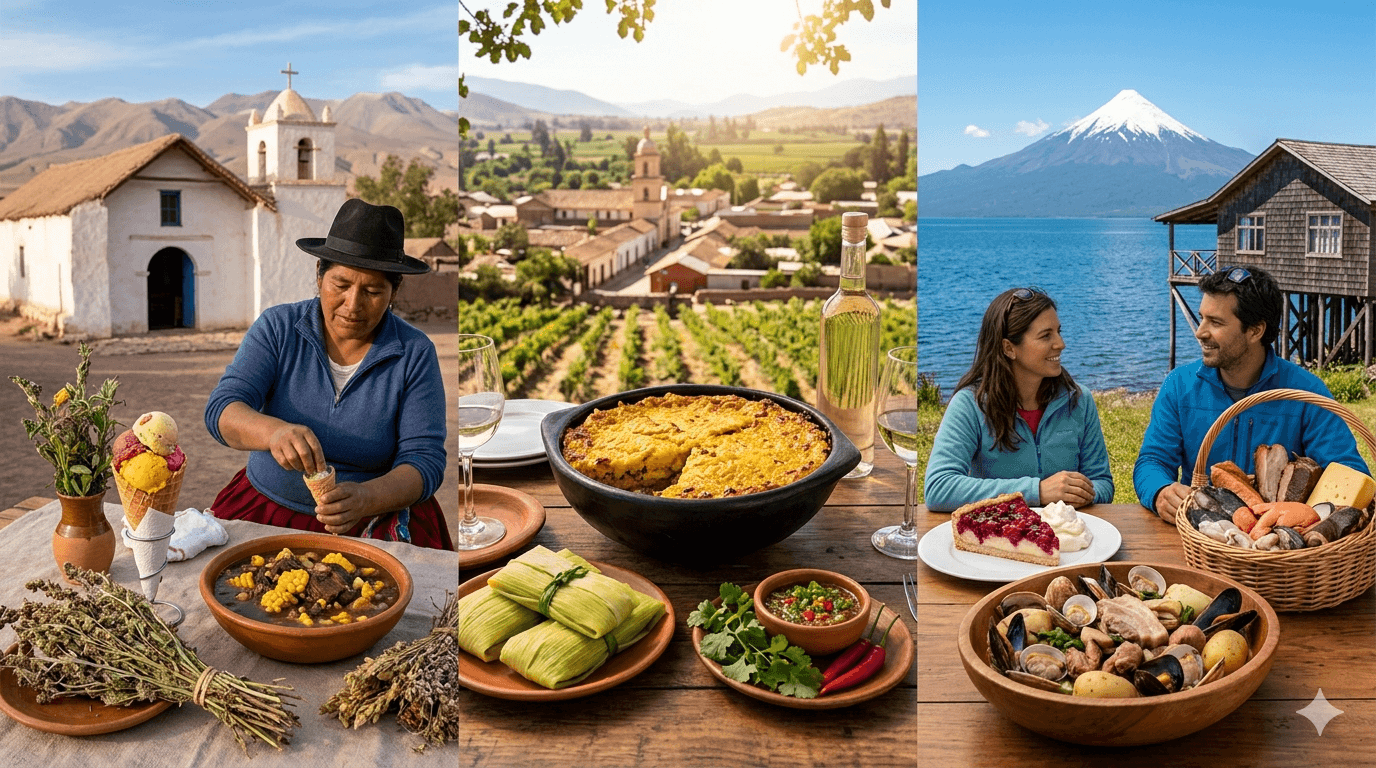 Turismo gastronómico en los pueblos más bellos de Chile