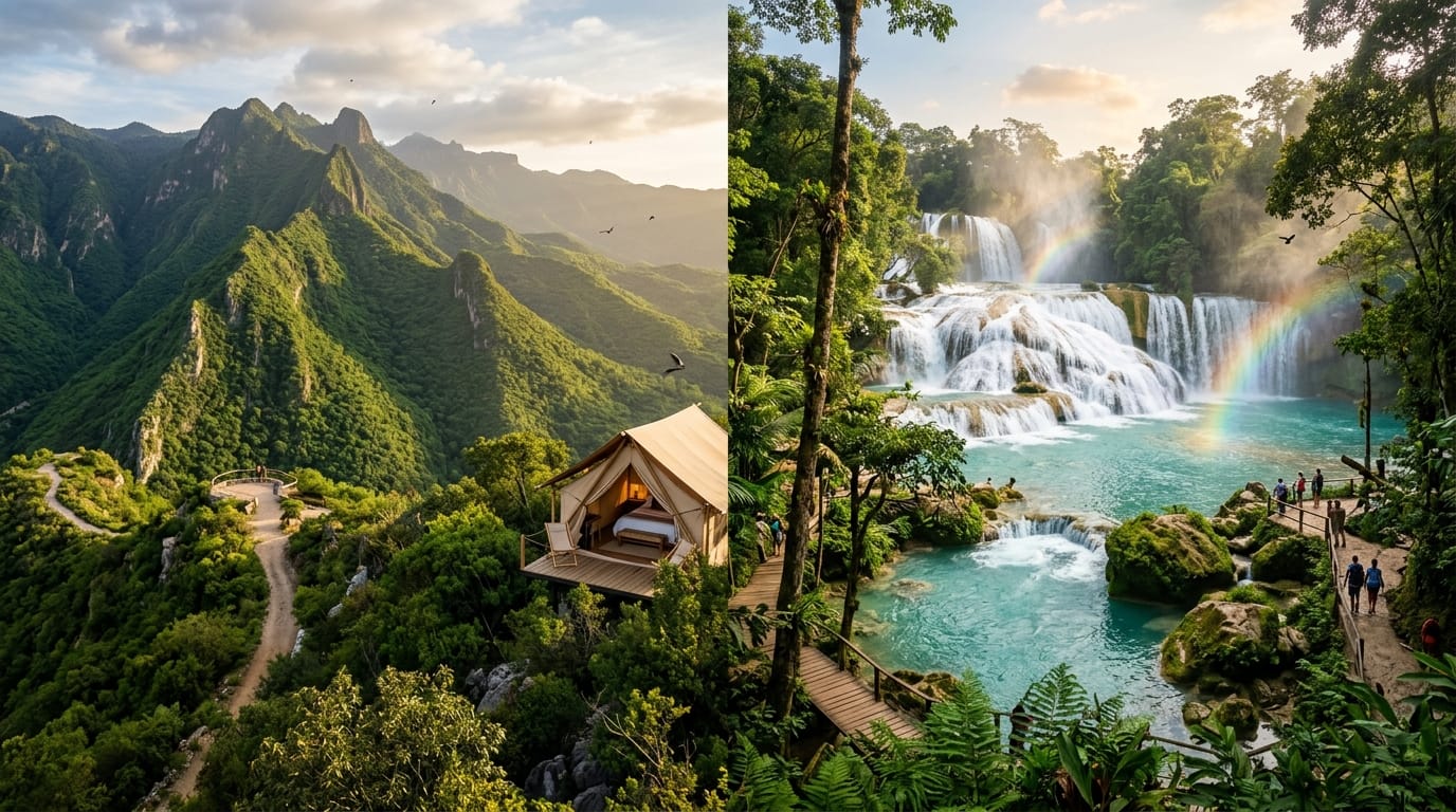 Paraísos Naturales de México: Aventura y Ecoturismo en la Sierra Gorda de Querétaro y las Cascadas de Chiapas Paraísos Naturales de México: Aventura y Ecoturismo en la Sierra Gorda de Querétaro y las Cascadas de Chiapas
