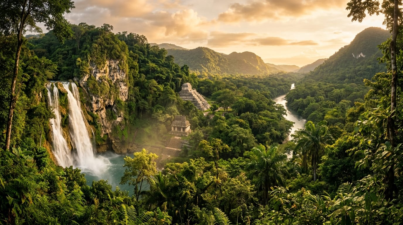 Descubre las Maravillas Ocultas de Chiapas: Selvas Exuberantes, Cascadas Imponentes y Ciudades Mayas Ancestrales