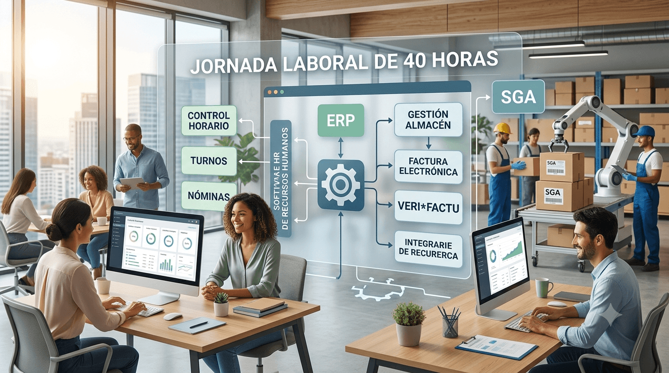 Jornada Laboral de 40 Horas: Cómo Adaptar tu Empresa con un Software de Recursos Humanos